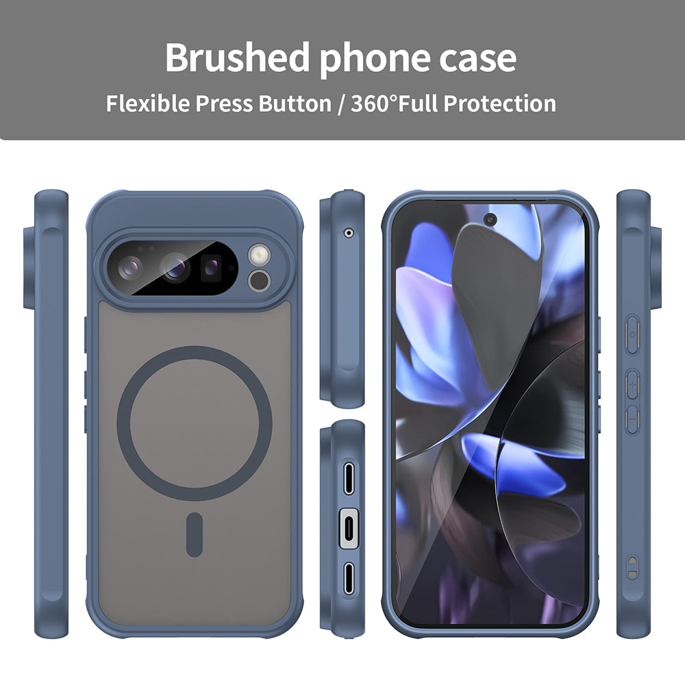 Funda MagSafe para Google Pixel 10 Pro, Techsuit, HaloFrost II, Azul Marino