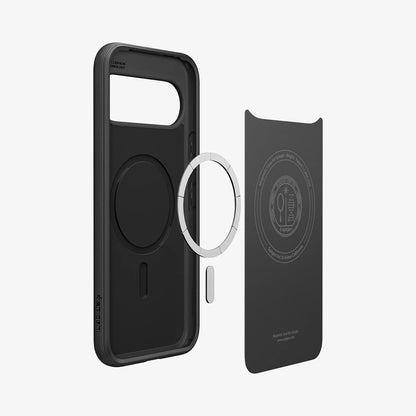 Funda MagSafe para Google Pixel 10 Pro XL, Spigen, Caseology Parallax, Negra Mate ACS09731