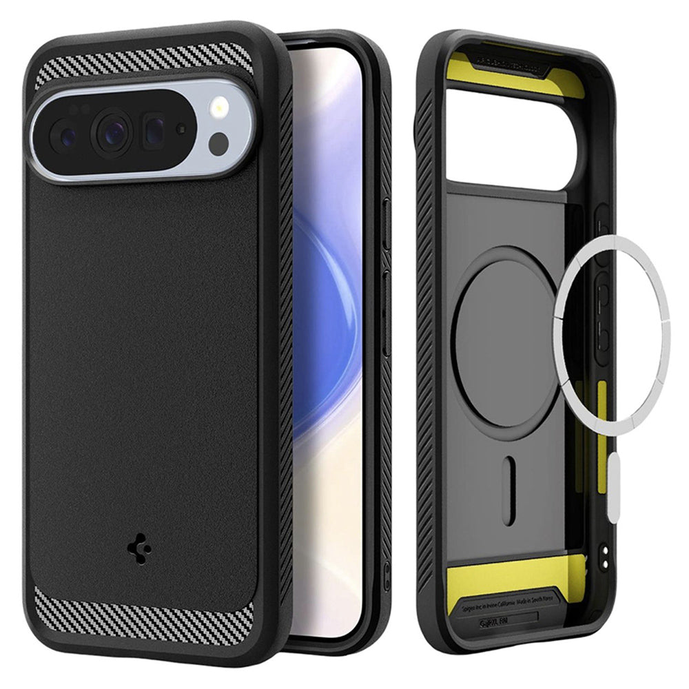 Funda MagSafe para Google Pixel 10 Pro XL, Spigen, Rugged Armor, Negra Mate ACS09721