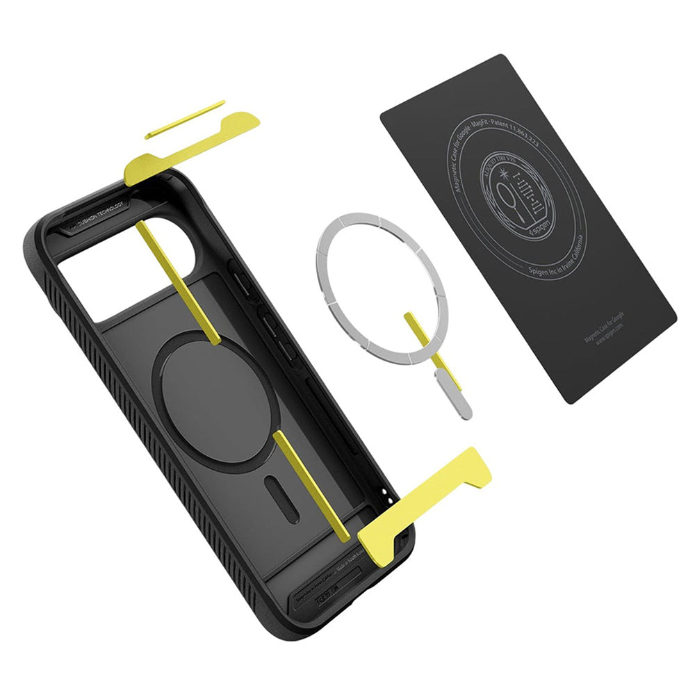 Funda MagSafe para Google Pixel 10 Pro XL, Spigen, Rugged Armor, Negra Mate ACS09721