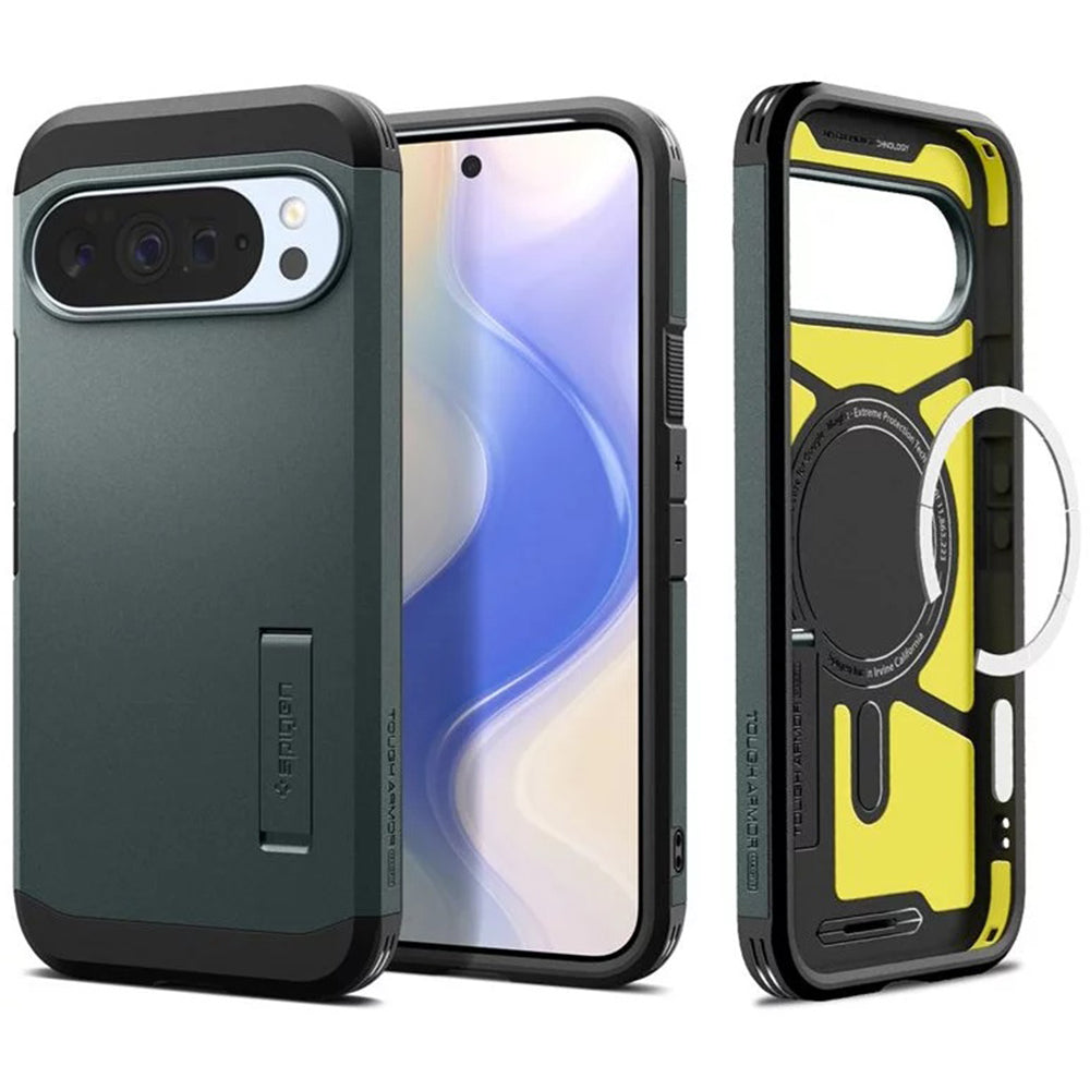 Funda MagSafe para Google Pixel 10 Pro XL, Spigen, Tough Armor, Verde ACS09730