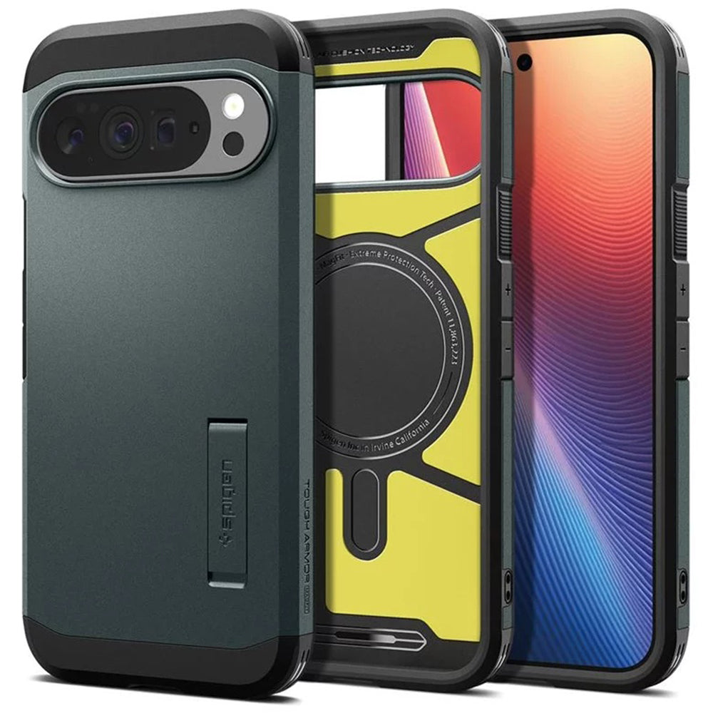 Funda MagSafe para Google Pixel 10 Pro XL, Spigen, Tough Armor, Verde ACS09730