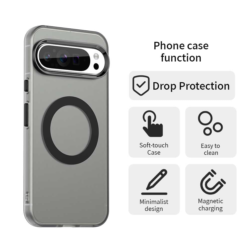 Funda MagSafe para Google Pixel 10 Pro XL, Techsuit, CandyCase, Negra
