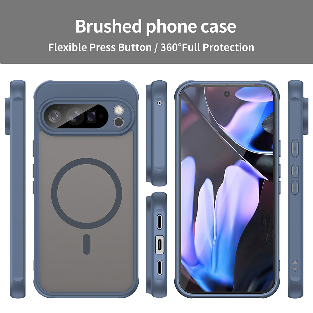Funda MagSafe para Google Pixel 10 Pro XL, Techsuit, HaloFrost II, Azul Marino