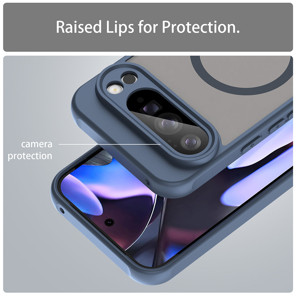 Funda MagSafe para Google Pixel 10 Pro XL, Techsuit, HaloFrost II, Azul Marino