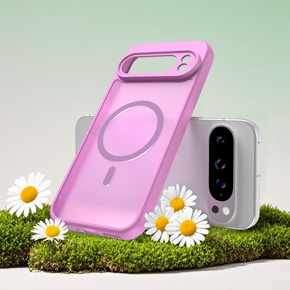 Funda MagSafe para Google Pixel 10 Pro XL, Techsuit, HaloFrost II, Rosa