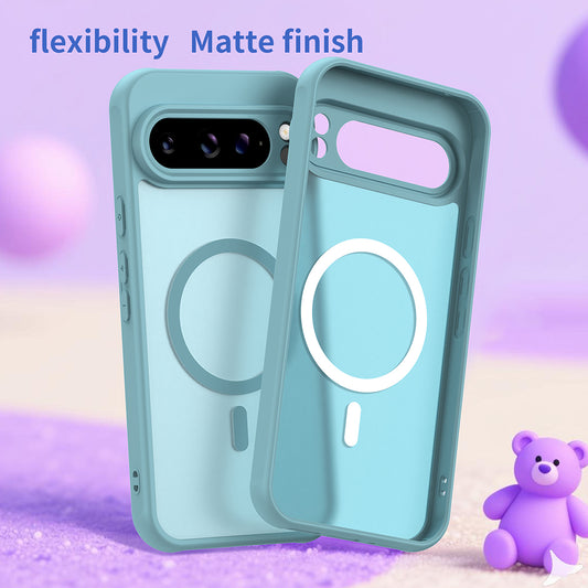 Funda MagSafe para Google Pixel 10 Pro XL, Techsuit, HaloFrost II, Verde Claro