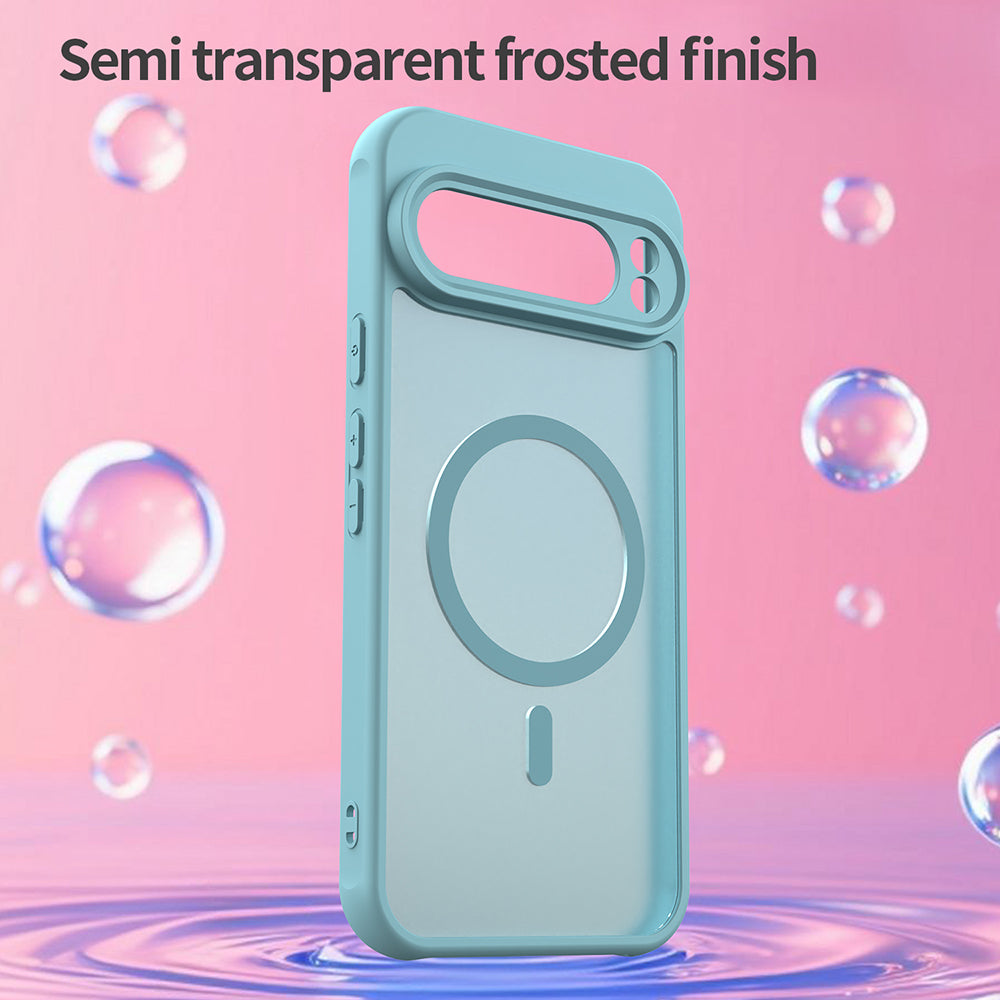 Funda MagSafe para Google Pixel 10 Pro XL, Techsuit, HaloFrost II, Verde Claro