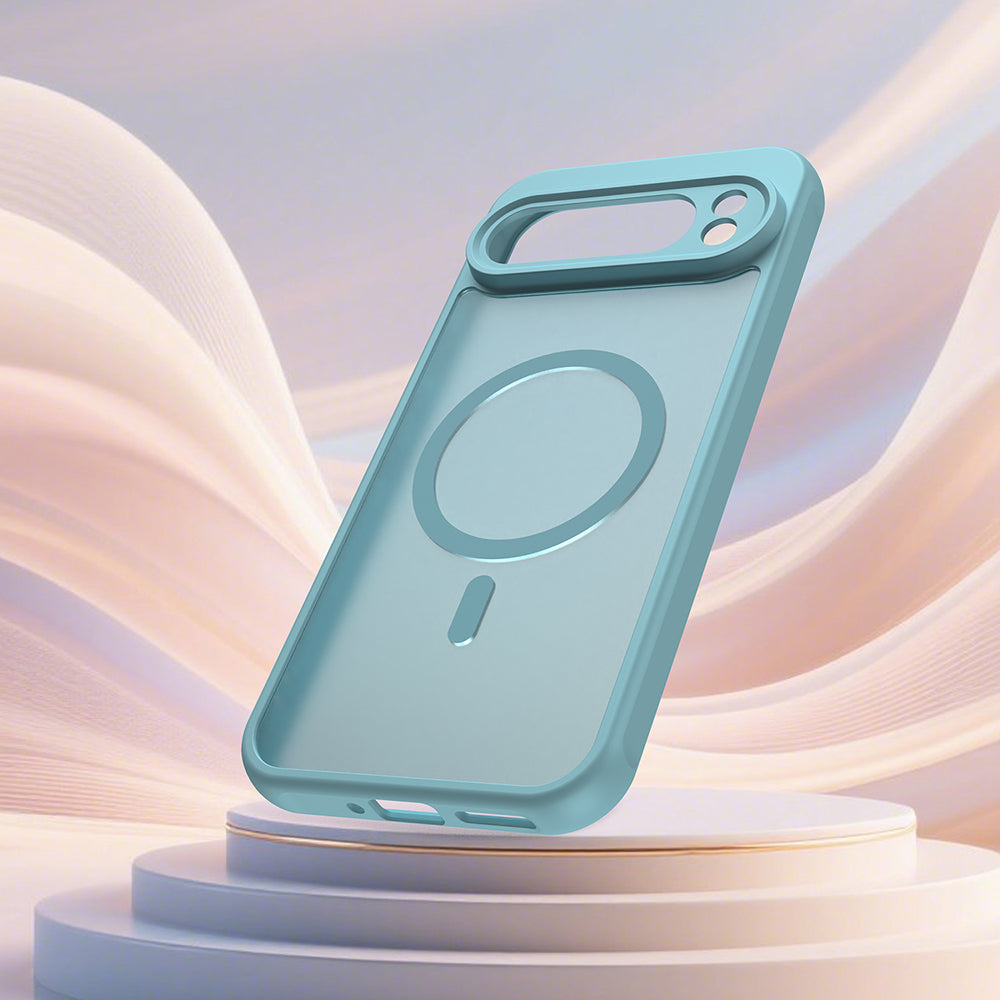 Funda MagSafe para Google Pixel 10 Pro XL, Techsuit, HaloFrost II, Verde Claro