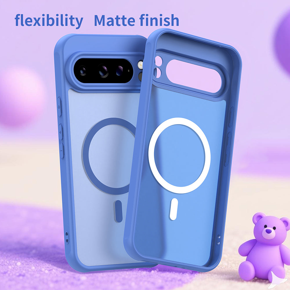 Funda MagSafe para Google Pixel 10, Techsuit, HaloFrost II, Azul.