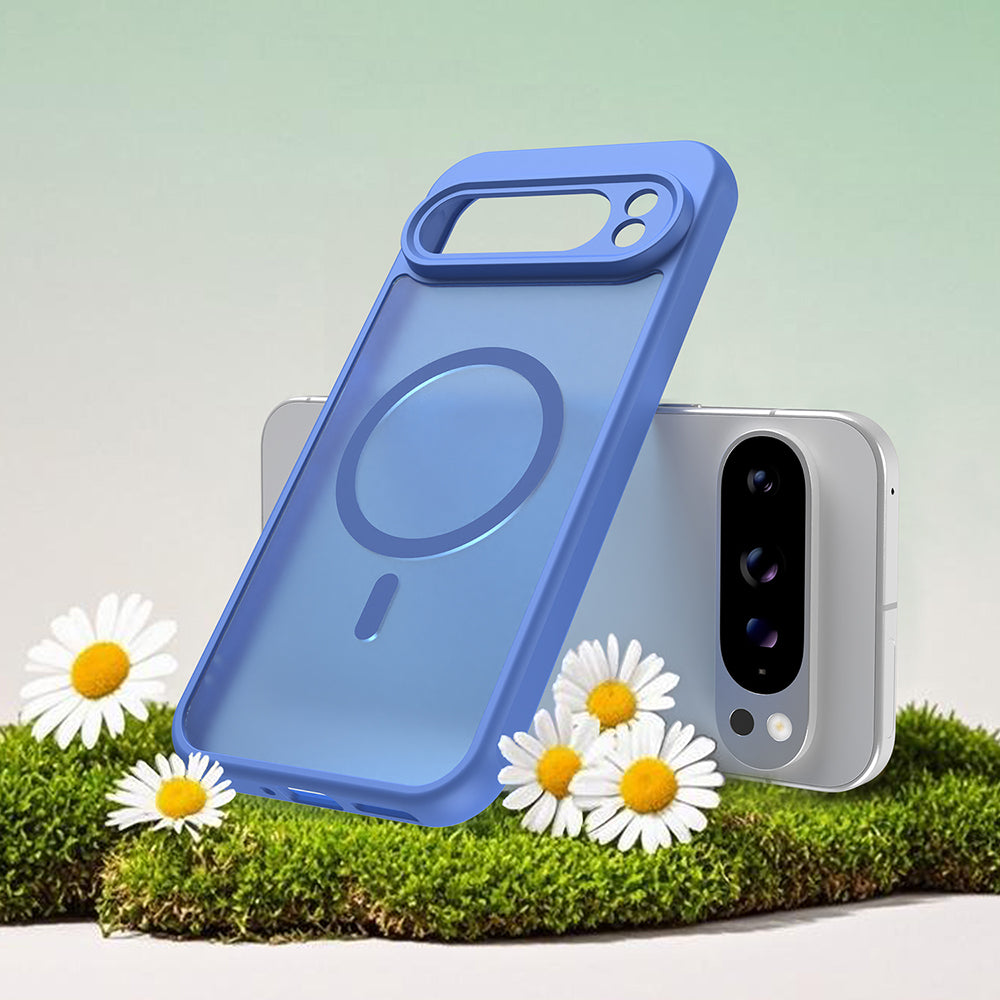 Funda MagSafe para Google Pixel 10, Techsuit, HaloFrost II, Azul.