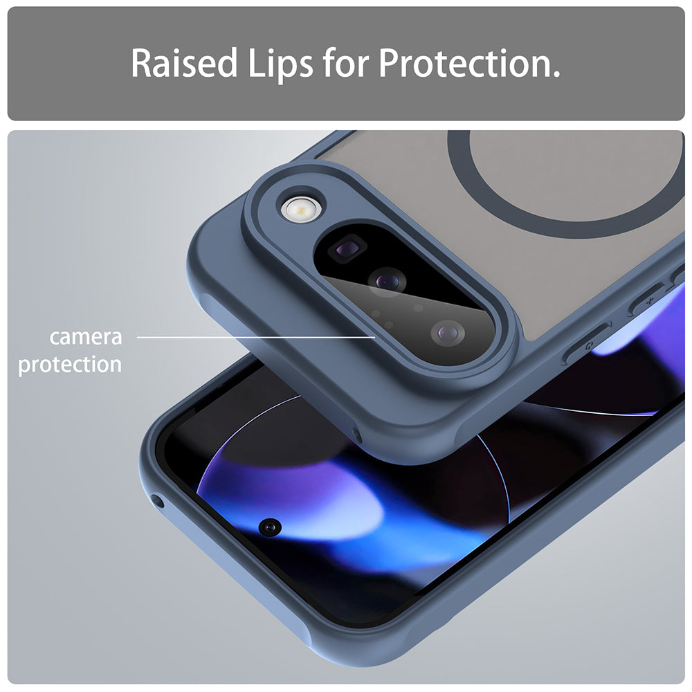Funda MagSafe para Google Pixel 10, Techsuit, HaloFrost II, Azul marino