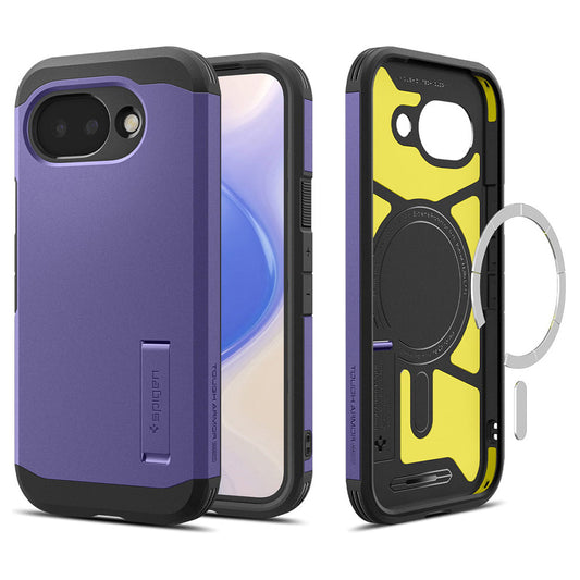 Funda MagSafe para Google Pixel 10a, Spigen, Tough Armor, Morado ACS11281