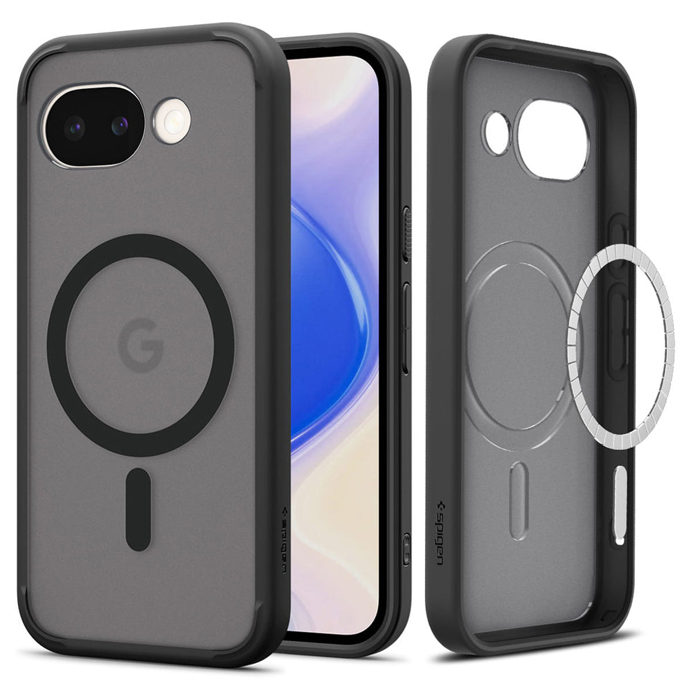 Funda MagSafe para Google Pixel 10a, Spigen, Ultra Hybrid, Negra Satinada ACS11278