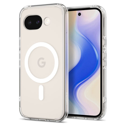 Funda MagSafe para Google Pixel 10a, Spigen, Ultra Hybrid, Transparente Blanca ACS11276