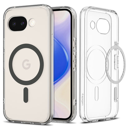 Funda MagSafe para Google Pixel 10a, Spigen, Ultra Hybrid, Gris Transparente ACS11277