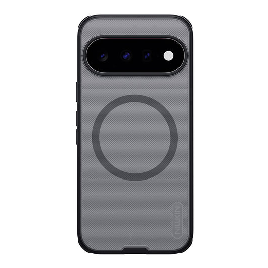 Funda MagSafe para Google Pixel 11, Nillkin, Super Shield Pro, negra transparente satinada