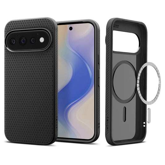 Funda MagSafe para Google Pixel 11 Pro, Spigen, Liquid Air, Negra Mate ACS11429