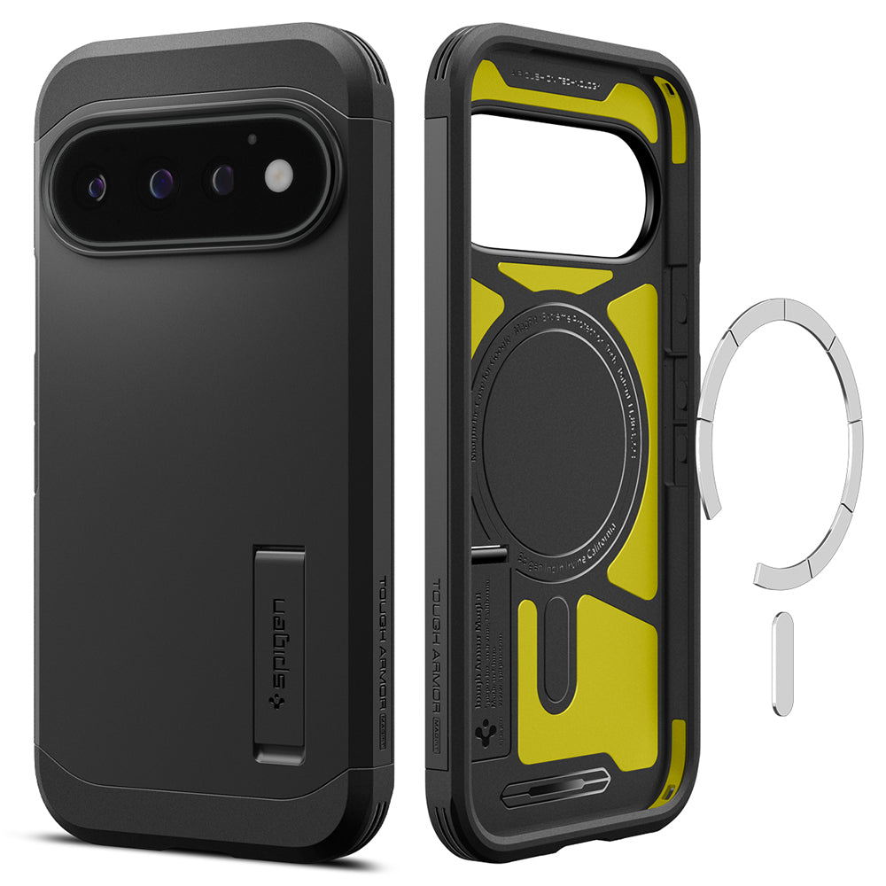 Funda MagSafe para Google Pixel 11 Pro, Spigen, Tough Armor, Negra ACS11433