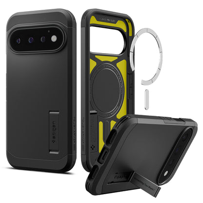 Funda MagSafe para Google Pixel 11 Pro, Spigen, Tough Armor, Negra ACS11433