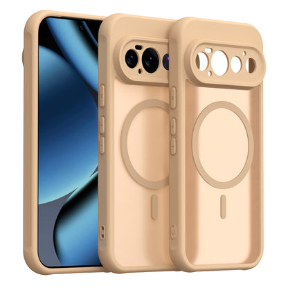 Funda MagSafe para Google Pixel 11 Pro, Techsuit, HaloFrost II, Dorada