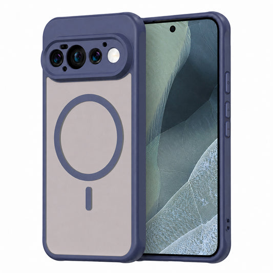 Funda MagSafe para Google Pixel 11 Pro, Techsuit, HaloFrost II, Azul Marino