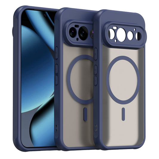 Funda MagSafe para Google Pixel 11 Pro, Techsuit, HaloFrost II, Azul Marino