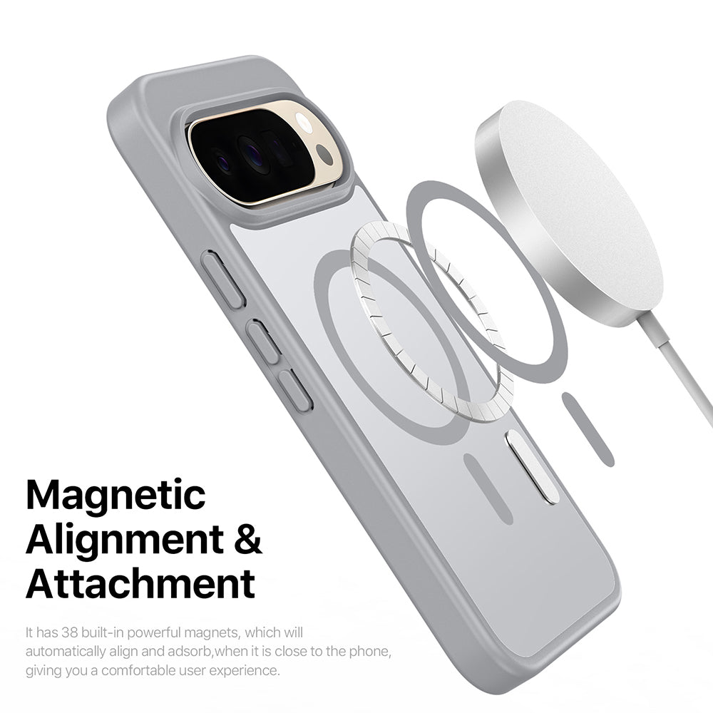 Funda MagSafe para Google Pixel 11 Pro XL / 10 Pro XL / 9 Pro XL, DUX DUCIS, Yind, Gris