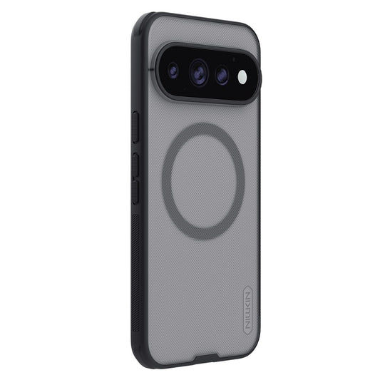 Funda MagSafe para Google Pixel 11 Pro XL, Nillkin, Super Shield Pro, negra transparente satinada