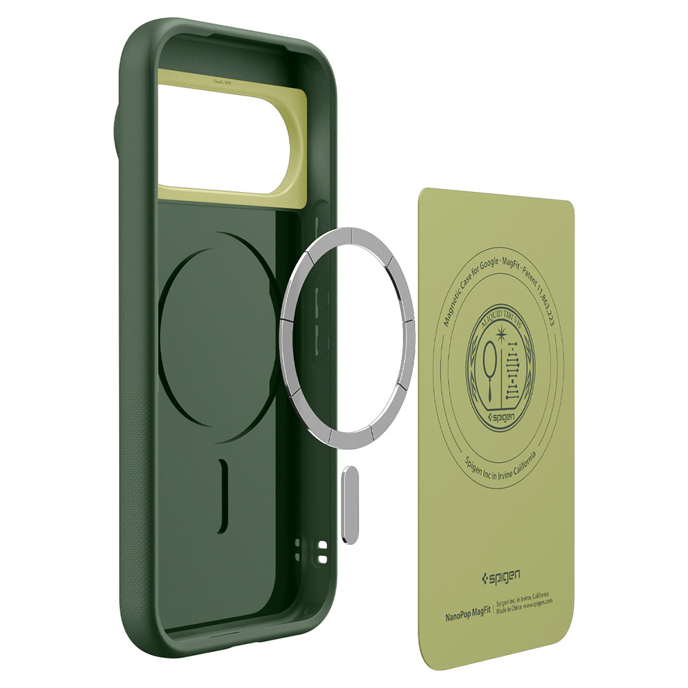 Funda MagSafe para Google Pixel 11 Pro XL, Spigen, Caseology Nano Pop, Verde ACS11456