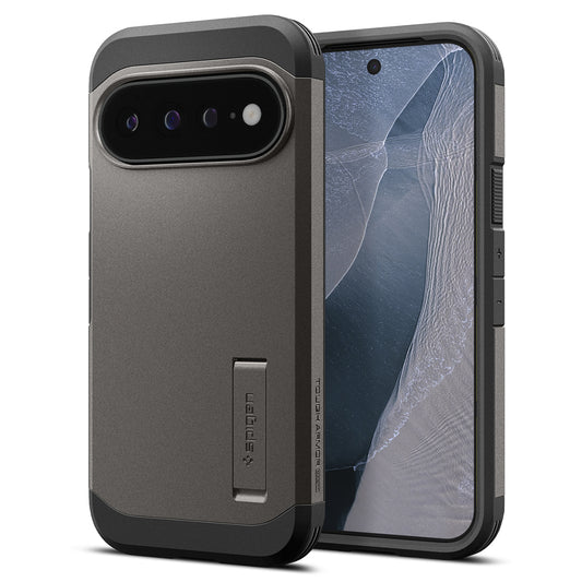 Funda MagSafe para Google Pixel 11 Pro XL, Spigen, Tough Armor, Gris ACS11865