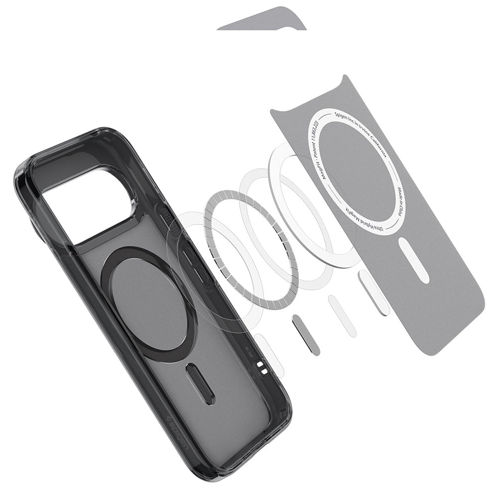 Funda MagSafe para Google Pixel 11 Pro XL, Spigen, Ultra Hybrid, Negra Satinada ACS11452