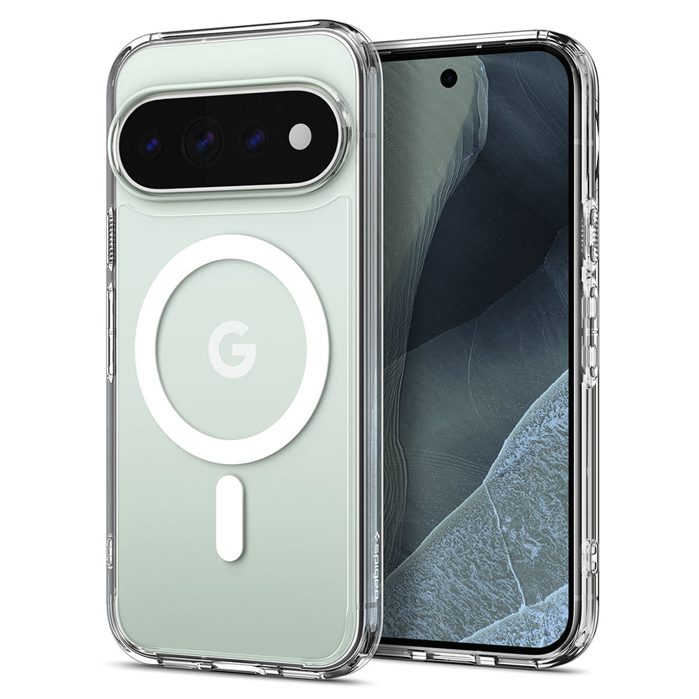 Funda MagSafe para Google Pixel 11 Pro XL, Spigen, Ultra Hybrid, Transparente Blanca ACS11451