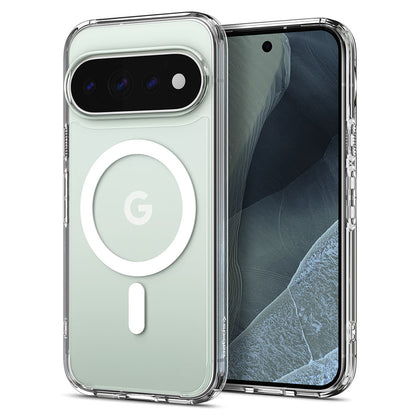 Funda MagSafe para Google Pixel 11 Pro XL, Spigen, Ultra Hybrid, Transparente Blanca ACS11451