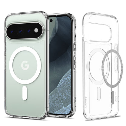 Funda MagSafe para Google Pixel 11 Pro XL, Spigen, Ultra Hybrid, Transparente Blanca ACS11451