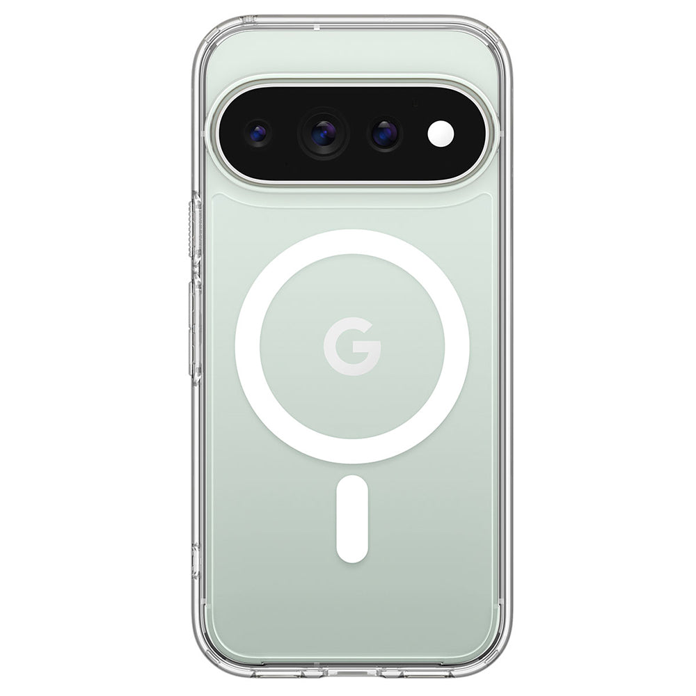 Funda MagSafe para Google Pixel 11 Pro XL, Spigen, Ultra Hybrid, Transparente Blanca ACS11451