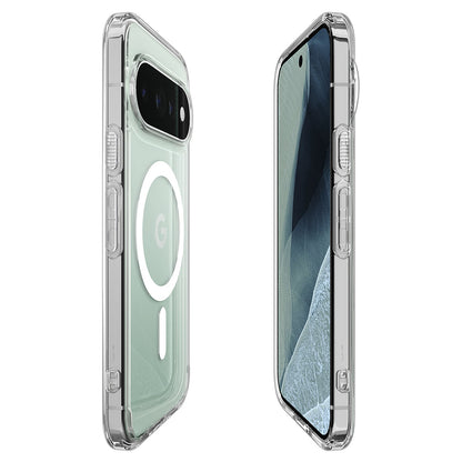 Funda MagSafe para Google Pixel 11 Pro XL, Spigen, Ultra Hybrid, Transparente Blanca ACS11451