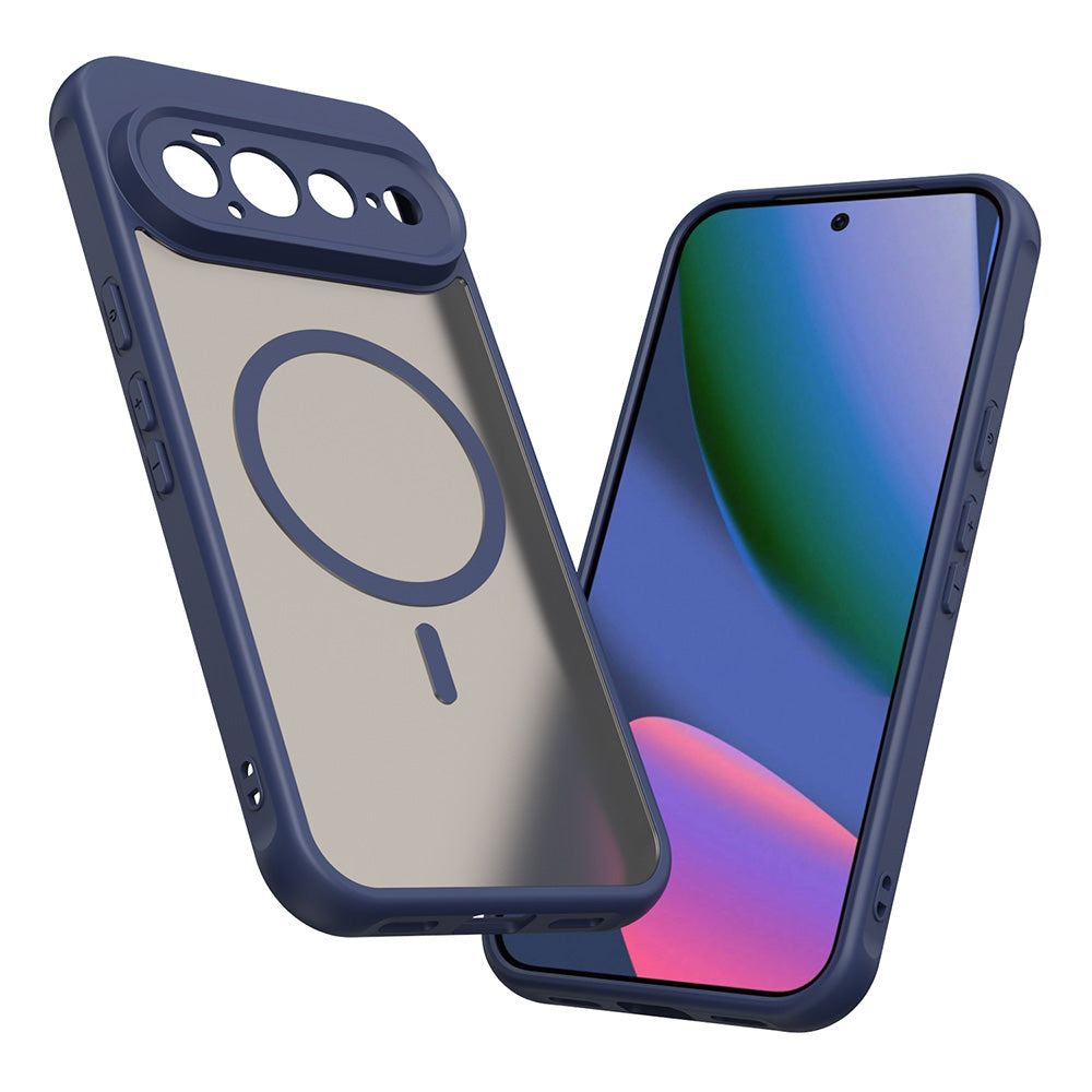 Funda MagSafe para Google Pixel 11 Pro XL, Techsuit, HaloFrost II, Azul Marino