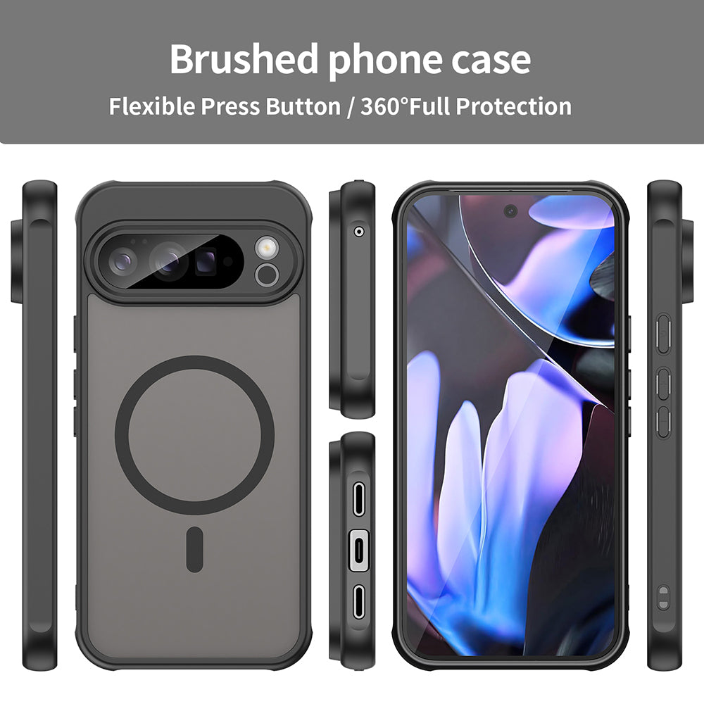 Funda MagSafe para Google Pixel 11 Pro XL, Techsuit, HaloFrost II, Azul Marino