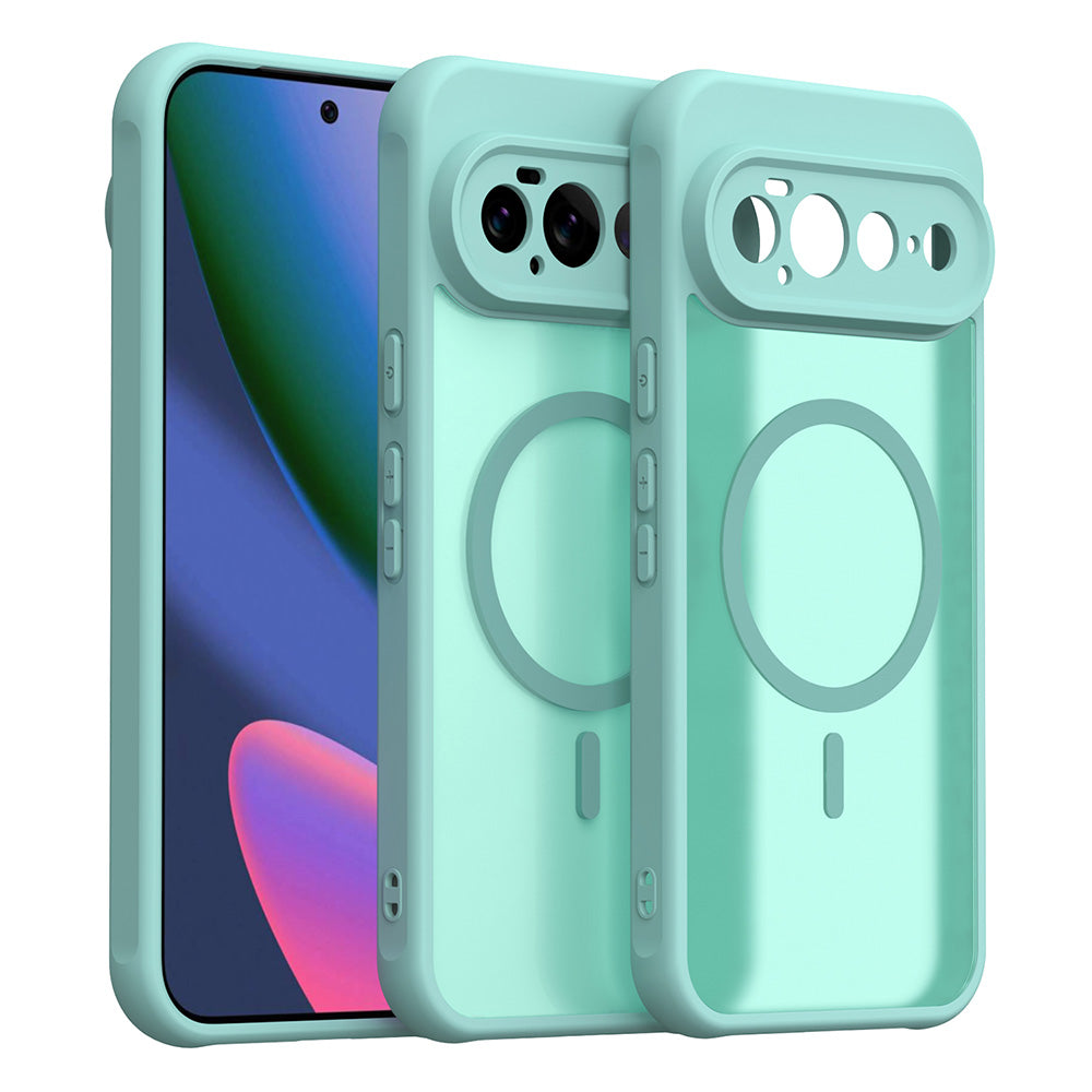Funda MagSafe para Google Pixel 11 Pro XL, Techsuit, HaloFrost II, Verde Claro