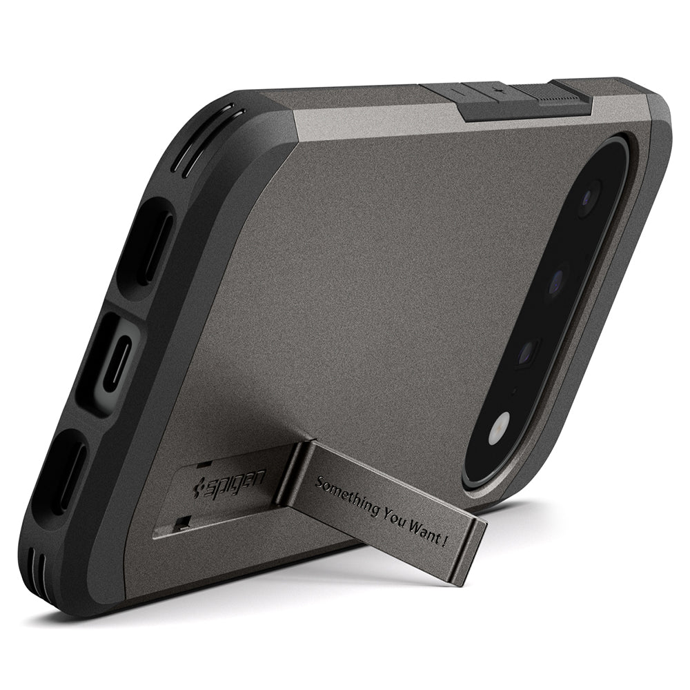 Funda MagSafe para Google Pixel 11, Spigen, Tough Armor, Gris ACS11855