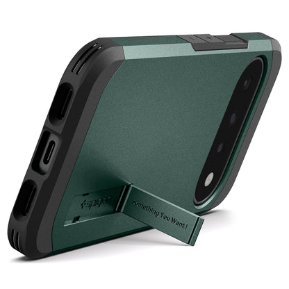Funda MagSafe para Google Pixel 11, Spigen, Tough Armor, Verde ACS11854