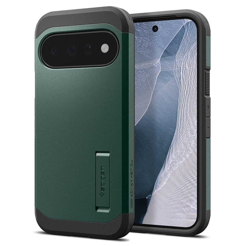Funda MagSafe para Google Pixel 11, Spigen, Tough Armor, Verde ACS11854