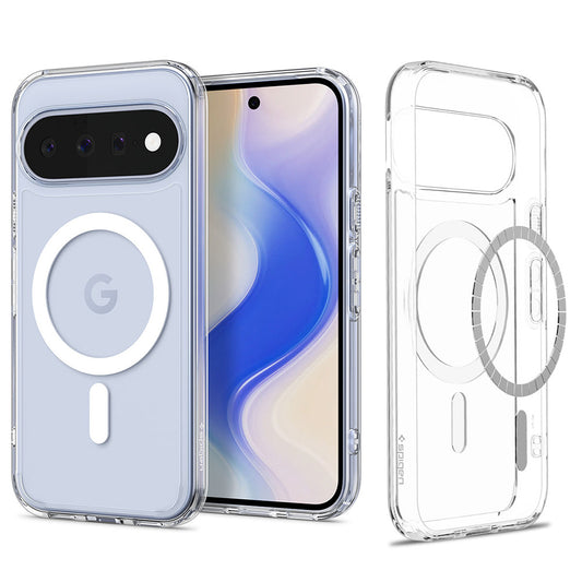 Funda MagSafe para Google Pixel 11, Spigen, Ultra Hybrid, Transparente Blanca ACS11441