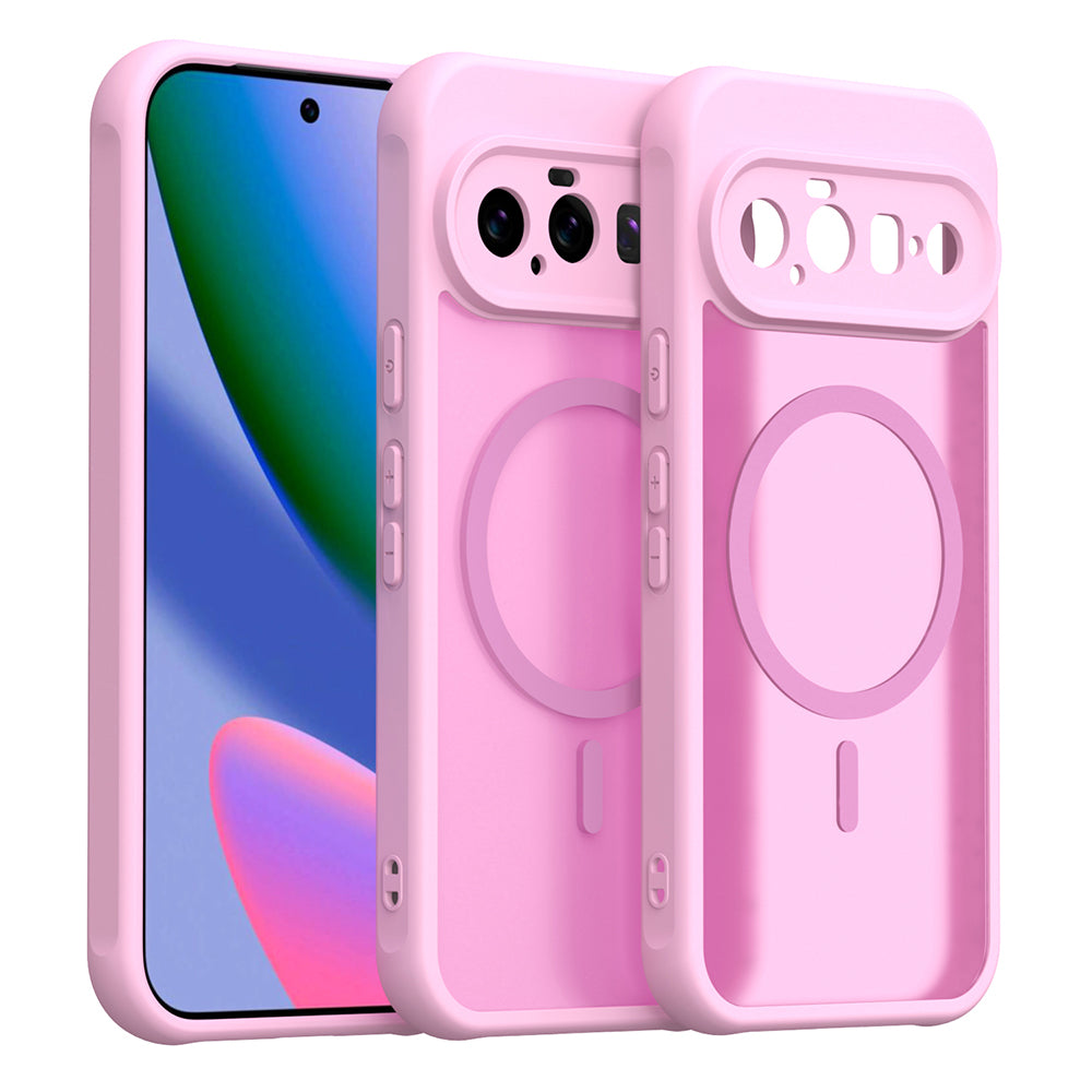 Funda MagSafe para Google Pixel 11, Techsuit, HaloFrost II, Rosa