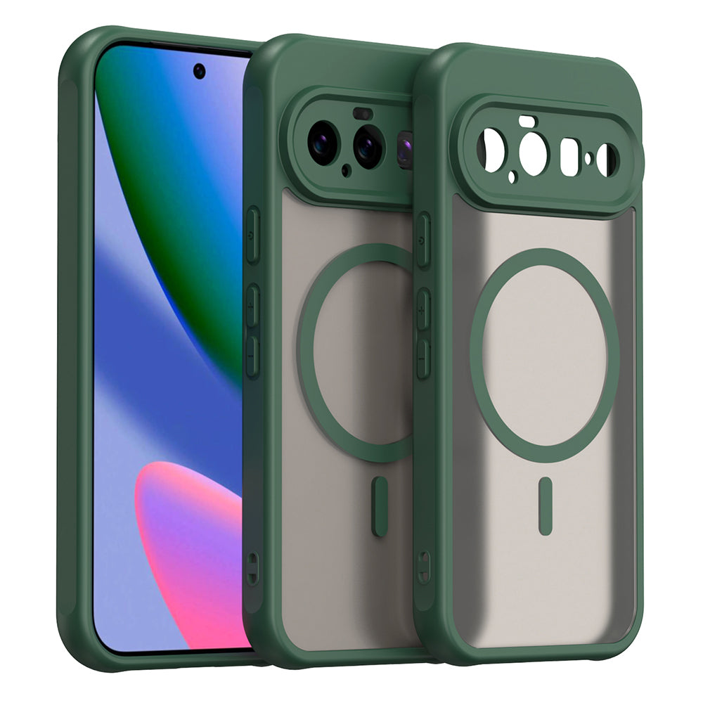 Funda MagSafe para Google Pixel 11, Techsuit, HaloFrost II, Verde