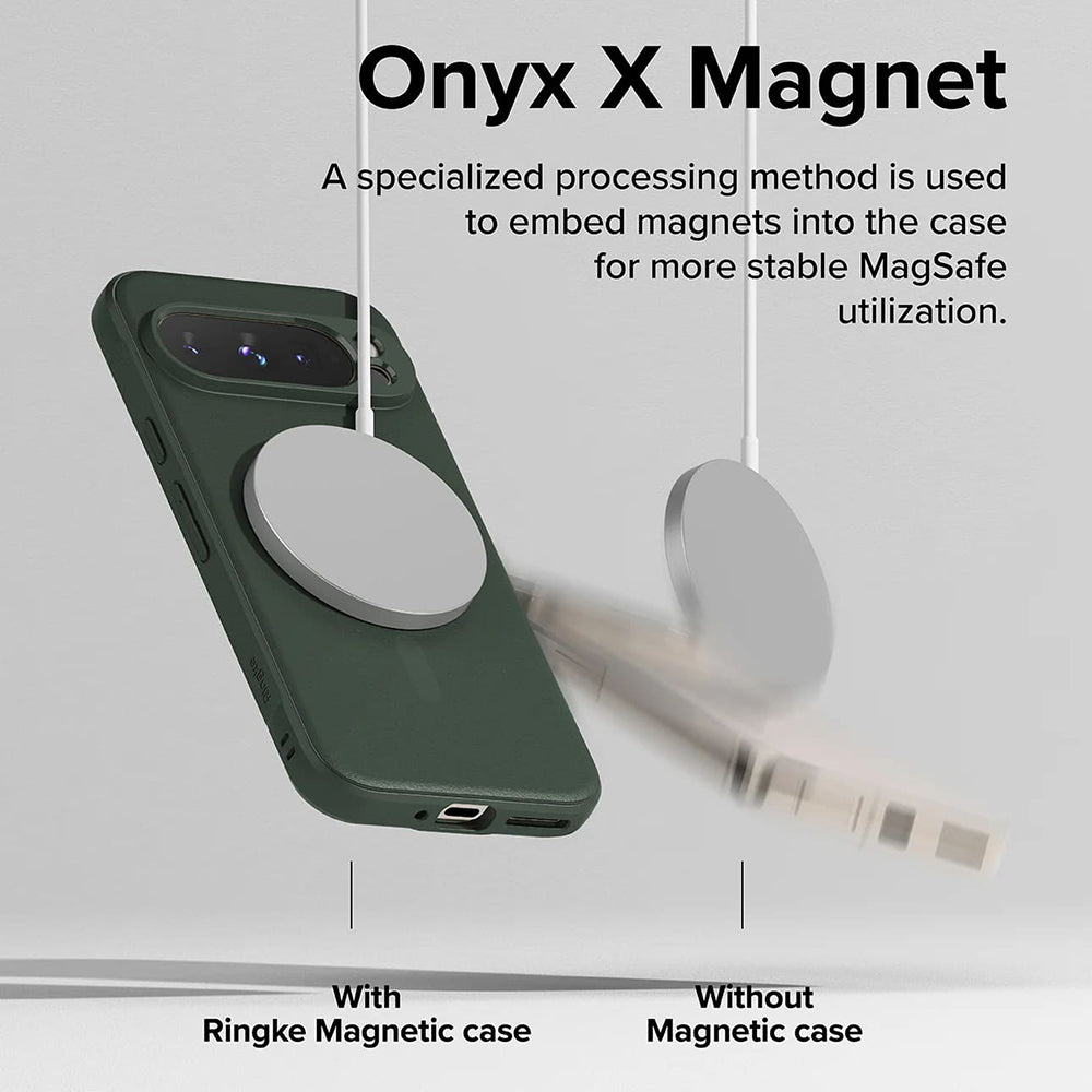 Funda MagSafe para Google Pixel 9 Pro, Ringke, Ónix, Verde Oscuro