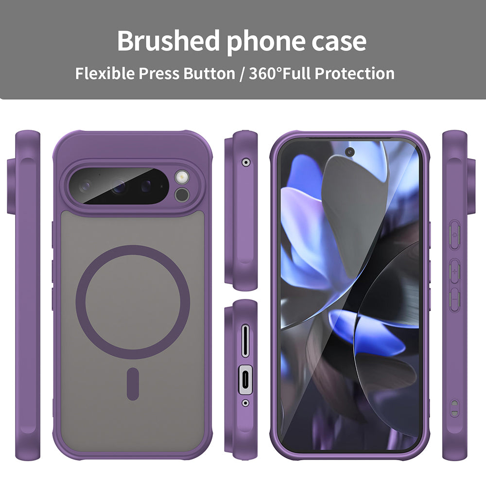 Funda MagSafe para Google Pixel 9 Pro, Techsuit, HaloFrost II, Morado