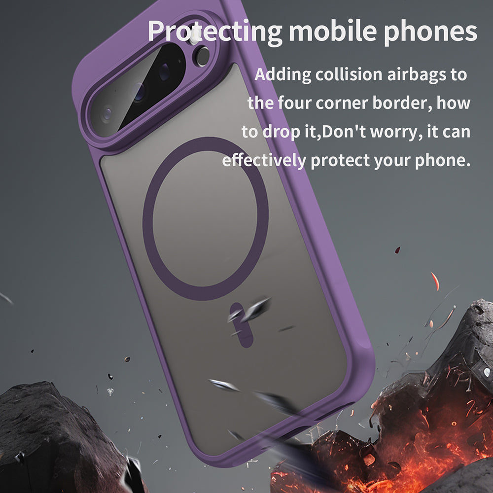 Funda MagSafe para Google Pixel 9 Pro, Techsuit, HaloFrost II, Morado