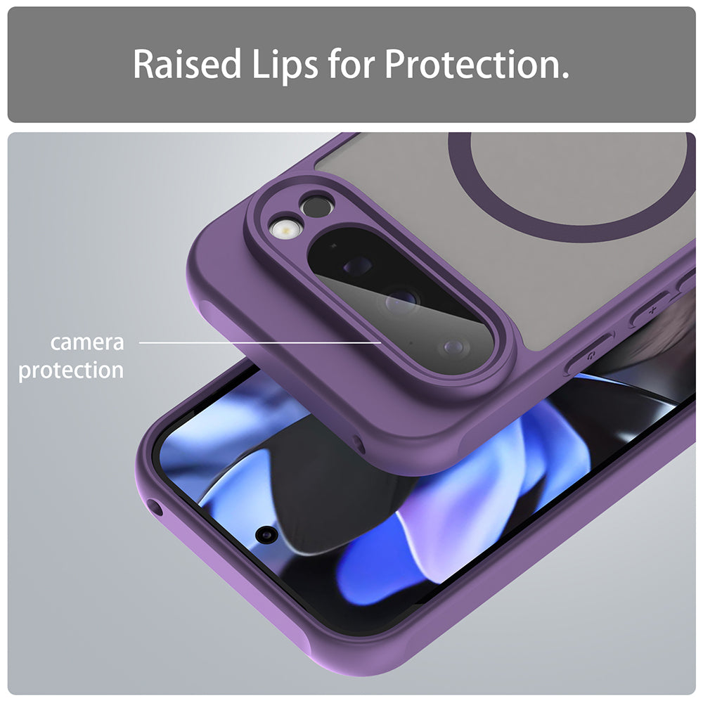 Funda MagSafe para Google Pixel 9 Pro, Techsuit, HaloFrost II, Morado
